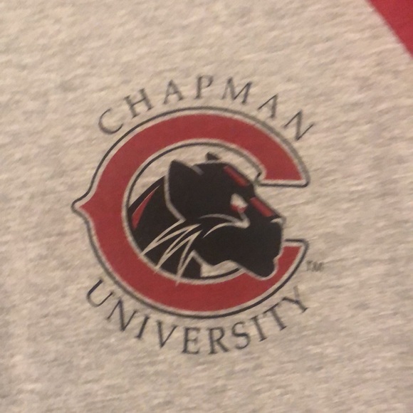 Large CHAPMAN UNIVERSITY 3/4 sleeve tee - Picture 2 of 4